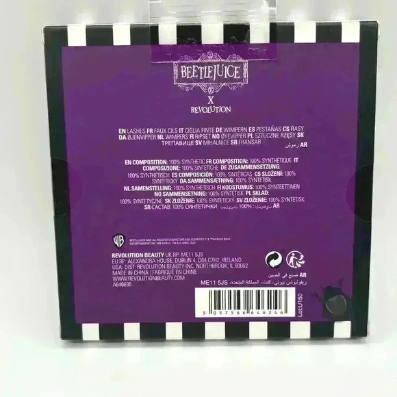Beetlejuice x Revolution‎ Eyelashes NIB Sealed - Picture 2 of 4